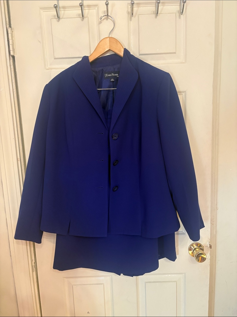 Navy Blue Jacket and Skirt